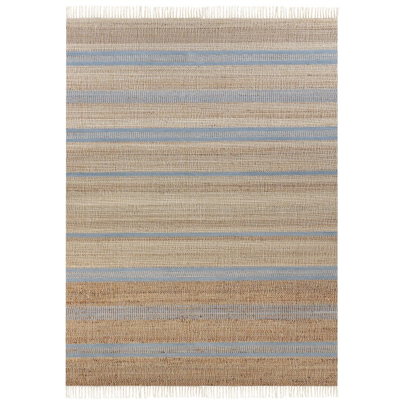 Dywan z juty 160 x 230 cm beżowo-niebieski TALPUR