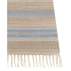 Dywan z juty 160 x 230 cm beżowo-niebieski TALPUR