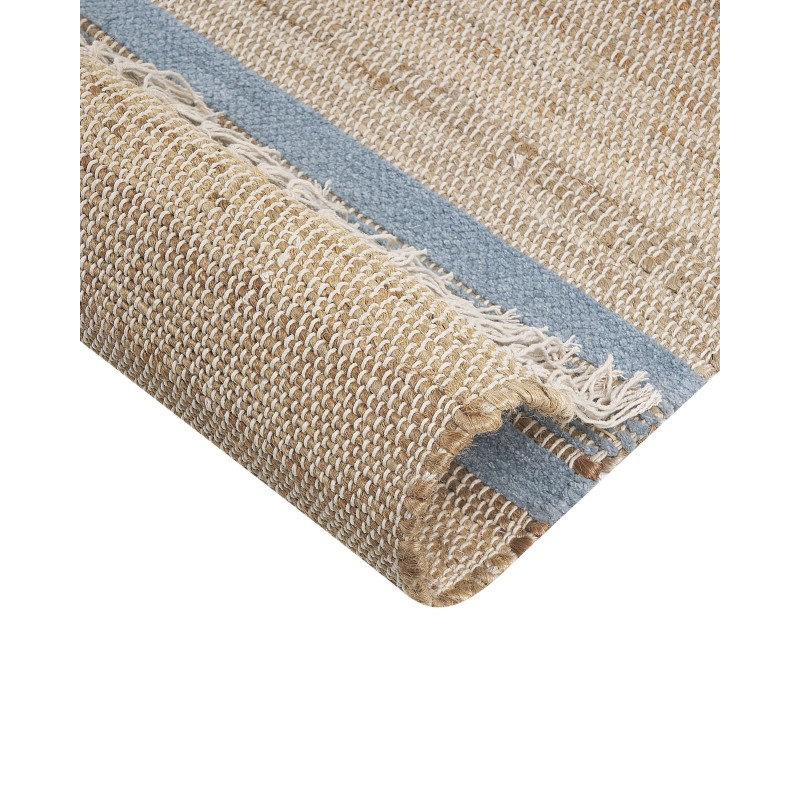 Dywan z juty 160 x 230 cm beżowo-niebieski TALPUR