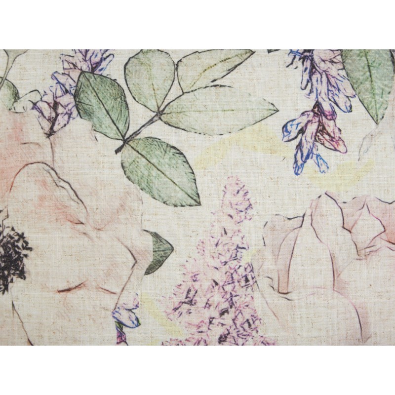 Zestaw 2 poduszek dekoracyjnych ZAHRIYE 45 x 45 cm Fioletowy Wzór kwiatowy