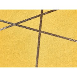 Zestaw 2 poduszek dekoracyjnych PINUS Welur 45 x 45 cm Żółty Wzór geometryczny