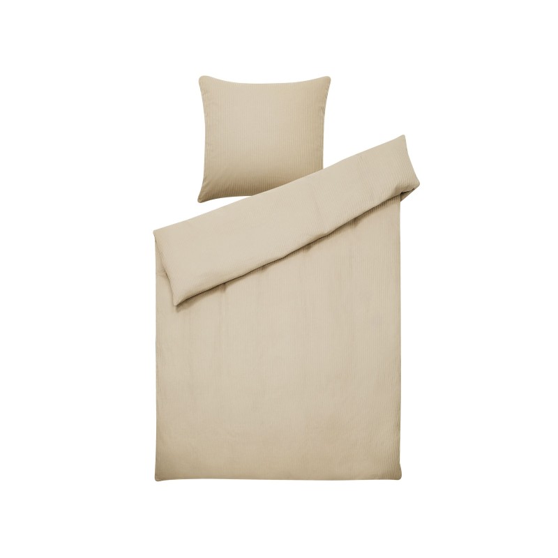 Komplet pościeli AVONDALE Bawełna satynowa 135 x 200 cm Beżowy