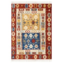 Dywan wełniany kilim 200 x 300 cm wielokolorowy VOSKEHAT