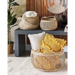 Zestaw 3 koszy ARAPAIMA Trawa morska Naturalny