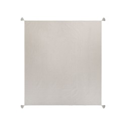 Narzuta na łóżko LINDULA Bawełna 200 x 220 cm Beżowoszary