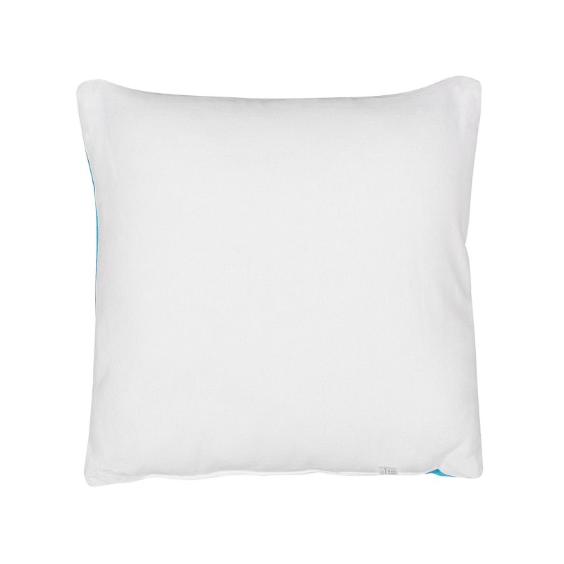 Bawełniana poduszka dla dzieci miś 45 x 45 cm niebieska WARANASI