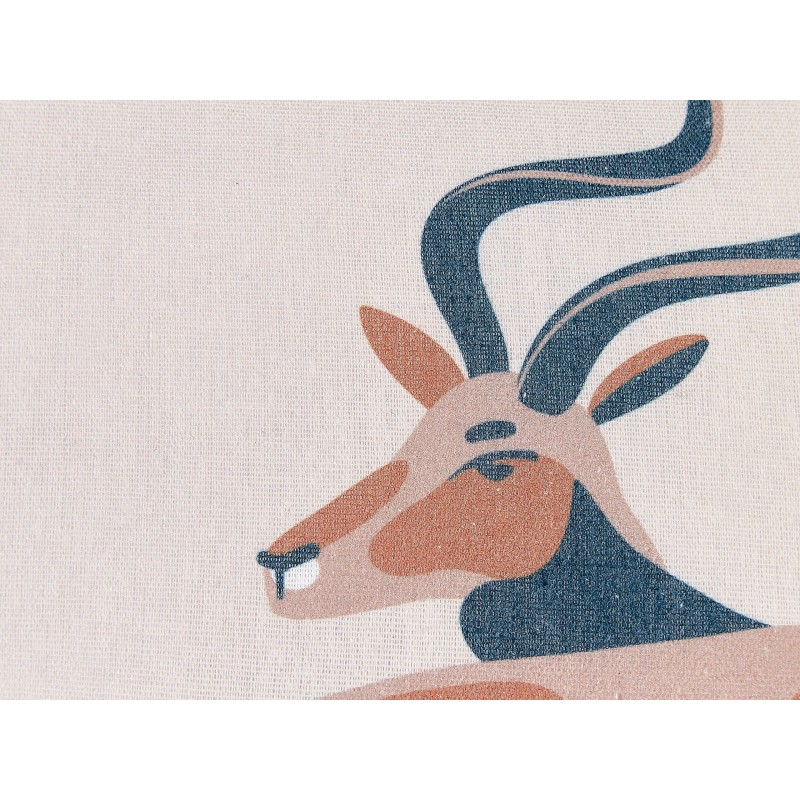 Zestaw 2 poduszek dekoracyjnych ABAL 45 x 45 cm Beżowy Wzór zwierzęcy