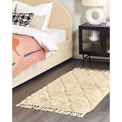 Dywan bawełniany 80 x 150 cm beżowy SANLIURFA