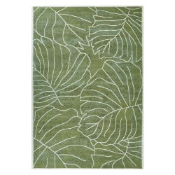 Dywan bawełniany w liście monstery 140 x 200 cm zielony SARMIN