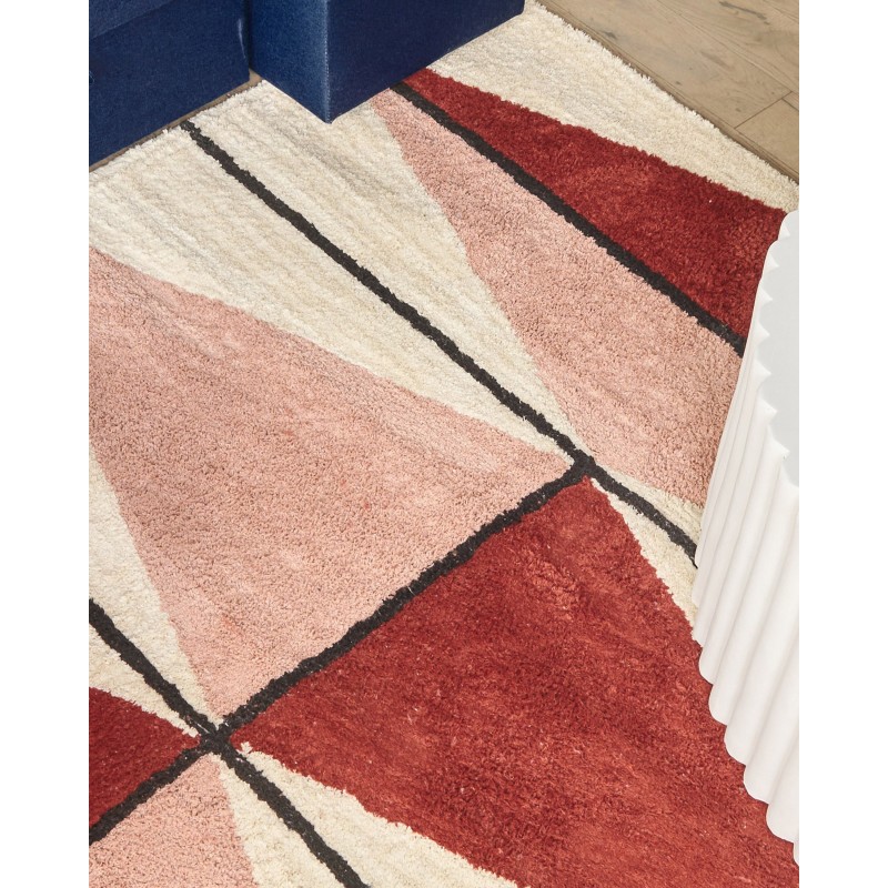 Dywan bawełniany 160 x 230 cm wielokolorowy PURNIA