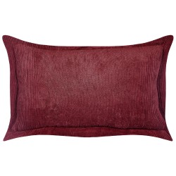 Zestaw 2 poduszek dekoracyjnych ZINNIA Sztruks 47 x 27 cm Burgundowy Jednolity