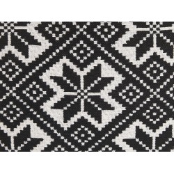 Zestaw 2 poduszek dekoracyjnych BESKOZ Bawełna 45 x 45 cm Czarny Wzór geometryczny