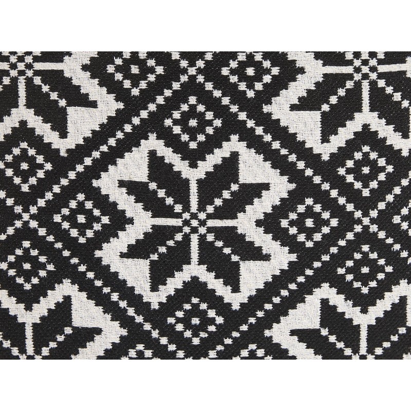 Zestaw 2 poduszek dekoracyjnych BESKOZ Bawełna 45 x 45 cm Czarny Wzór geometryczny