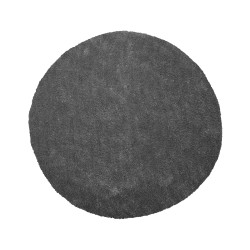 Dywan shaggy okrągły ⌀ 140 cm ciemnoszary DEMRE