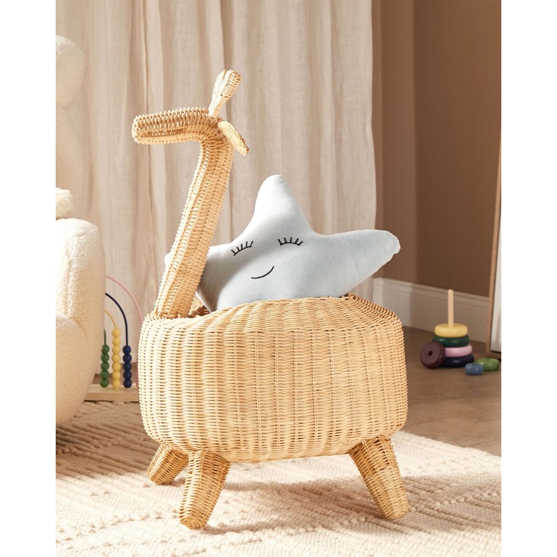 Kosz na zabawki Żyrafa HAINAN Rattan Naturalny