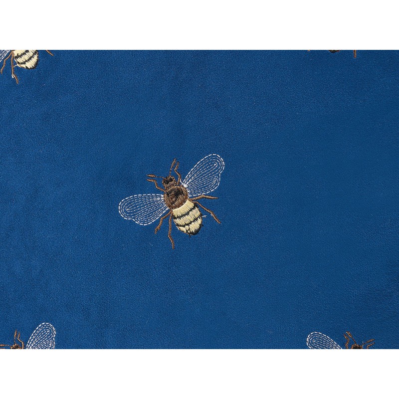 Zestaw 2 poduszek dekoracyjnych TALINUM Welur 45 x 45 cm Niebieski Wzór zwierzęcy