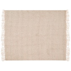 Koc VELLA Bawełna 200 x 220 cm Pastelowy róż