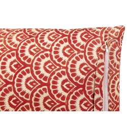 Poduszka dekoracyjna RHUS Bawełna 45 x 45 cm Czerwony Wzór geometryczny