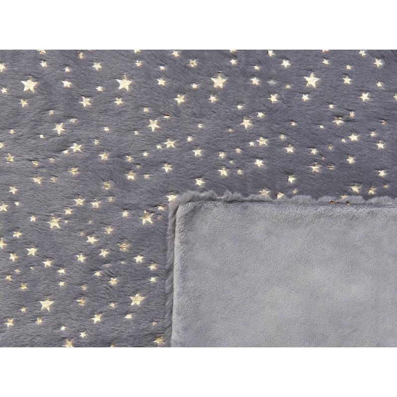 Koc ALAZEYA 130 x 180 cm Szary