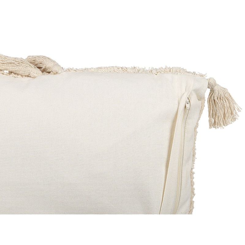 Zestaw 2 poduszek dekoracyjnych AVIUM Bawełna 45 x 45 cm Jasnobeżowy Wzór geometryczny