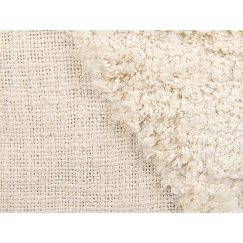 Zestaw 2 poduszek dekoracyjnych AVIUM Bawełna 45 x 45 cm Jasnobeżowy Wzór geometryczny