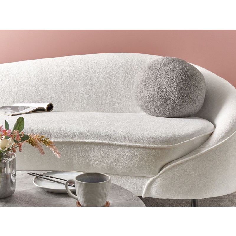 Poduszka dekoracyjna SALVIA Boucle 30 x 30 cm Szary Jednolity