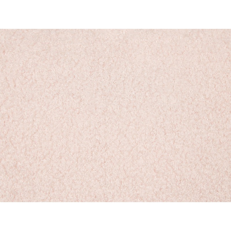 Zestaw 2 poduszek dekoracyjnych LEUZEA Boucle 45 x 45 cm Pastelowy róż Jednolity