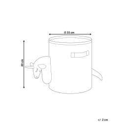 Kosz na zabawki Jednorożec NARROTI Bawełna Różowy
