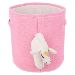 Kosz na zabawki Jednorożec NARROTI Bawełna Różowy
