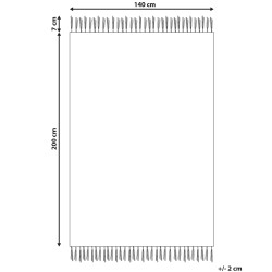 Dywan bawełniany kilim 140 x 200 cm wielokolorowy TARONIK