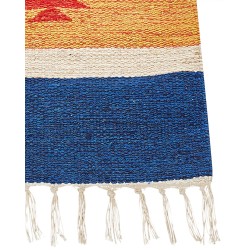 Dywan bawełniany kilim 140 x 200 cm wielokolorowy TARONIK