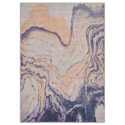 Dywan 160 x 230 cm beżowo-niebieski GEBZE