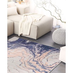 Dywan 160 x 230 cm beżowo-niebieski GEBZE