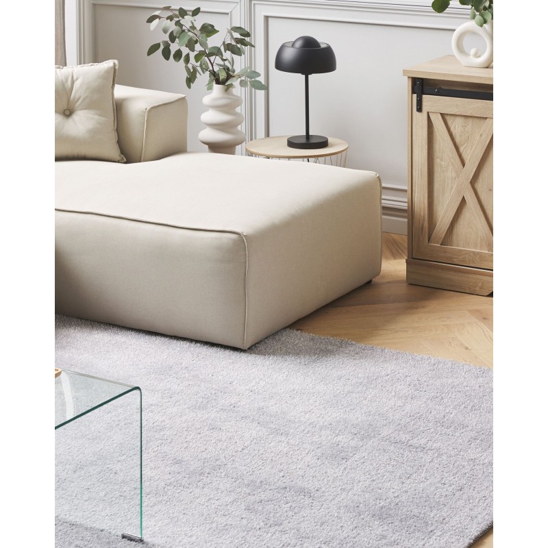 Dywan shaggy 140 x 200 cm jasnoszary DEMRE