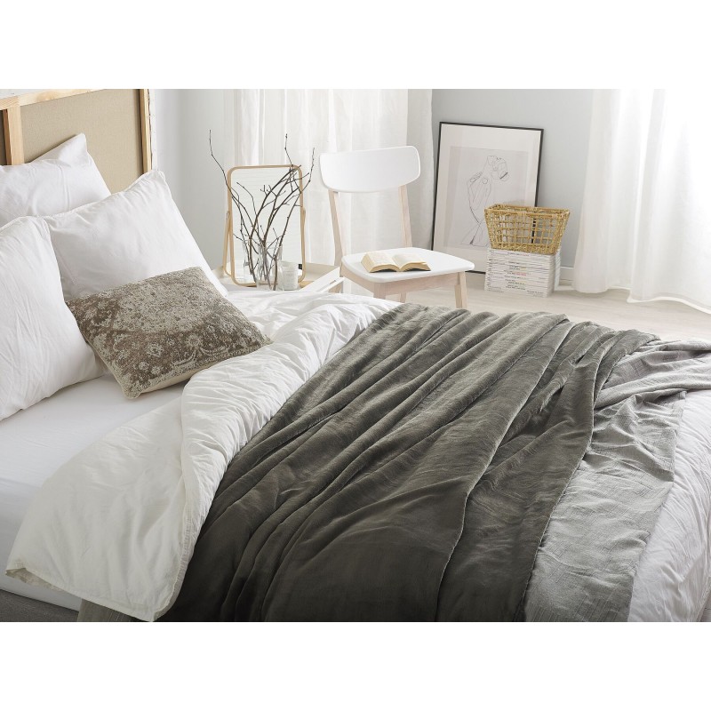 Koc TERKE 200 x 220 cm Ciemnoszary