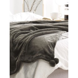 Koc TERKE 200 x 220 cm Ciemnoszary