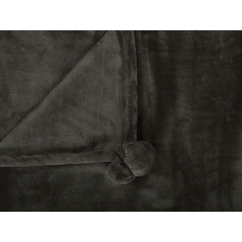 Koc TERKE 200 x 220 cm Ciemnoszary