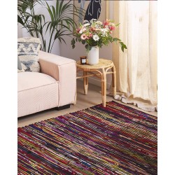 Dywany 160 x 230 cm wielokolorowy czarny BARTIN