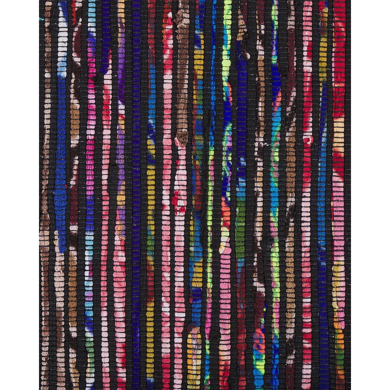 Dywany 160 x 230 cm wielokolorowy czarny BARTIN