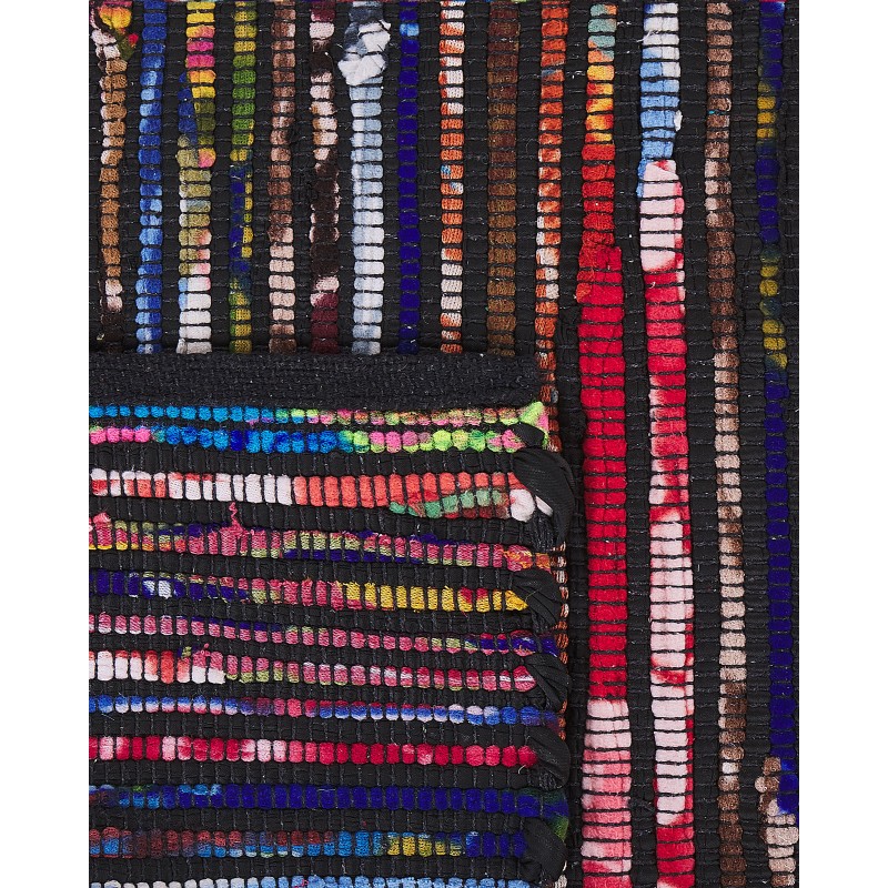 Dywany 160 x 230 cm wielokolorowy czarny BARTIN