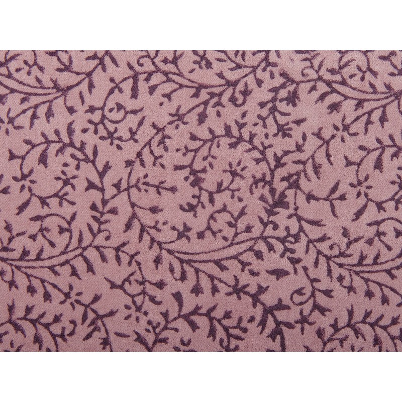 Zestaw 2 poduszek dekoracyjnych ROMNEYA Welur 45 x 45 cm Różowy Wzór kwiatowy