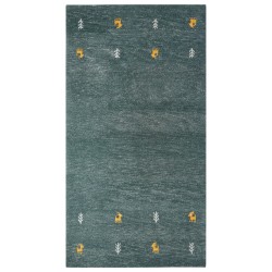 Dywan wełniany gabbeh 80 x 150 cm zielony CALTI