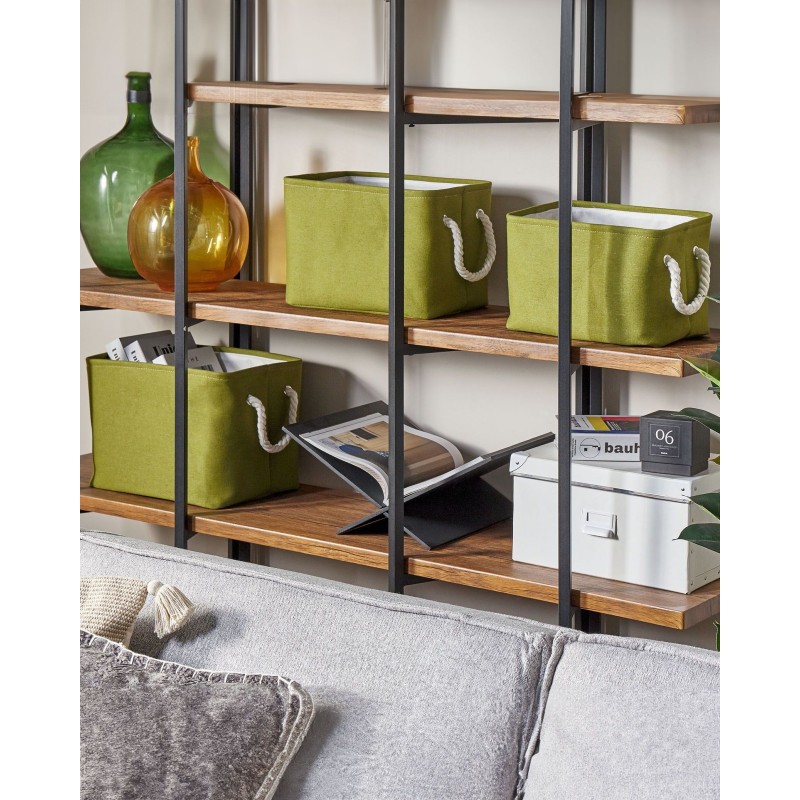 Zestaw 3 koszy DARQAB Bawełna Oliwkowy