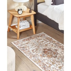 Dywan 80 x 150 cm beżowo-brązowy VAYK