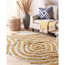 Dywan bawełniany 160 x 230 cm beżowo-żółty BINGOL