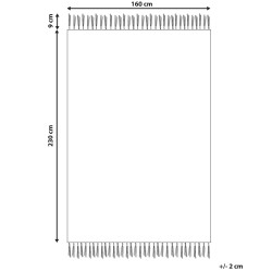 Dywan bawełniany 160 x 230 cm beżowo-żółty BINGOL
