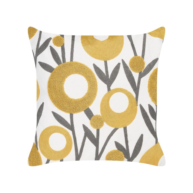 Zestaw 2 poduszek dekoracyjnych SHALLOT Bawełna 45 x 45 cm Kolorowy Wzór kwiatowy