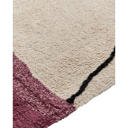 Dywan bawełniany 140 x 200 cm beżowo-różowy AFSAR