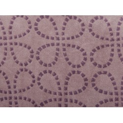 Poduszka dekoracyjna LARKSPUR Welur 45 x 45 cm Różowy Wzór geometryczny