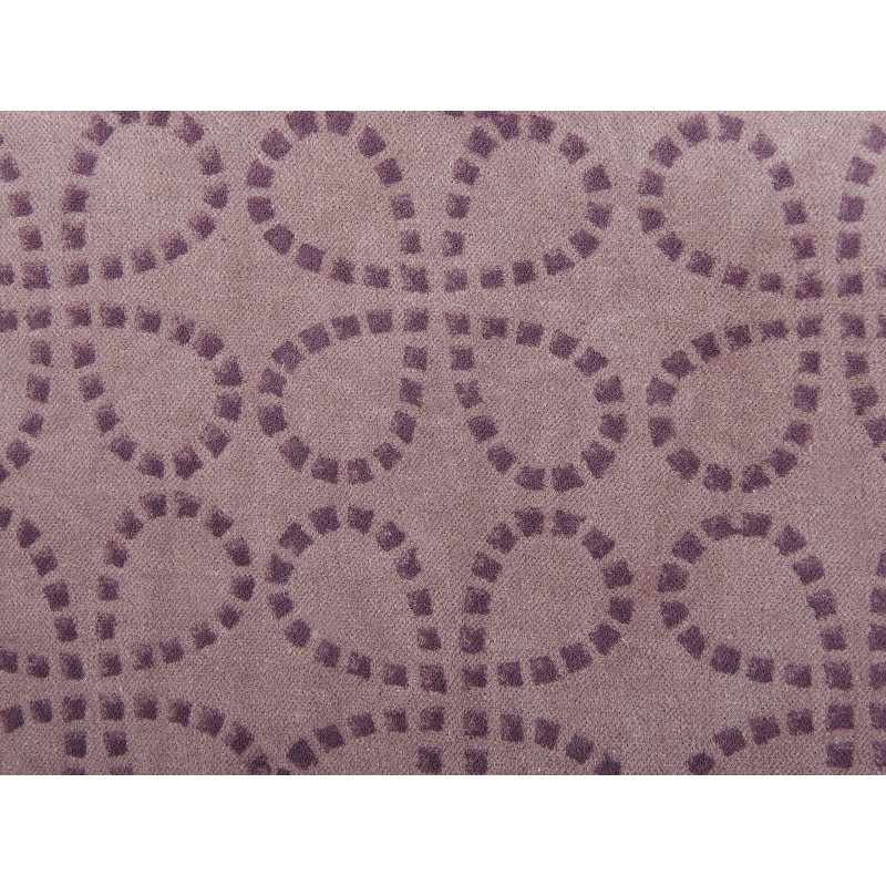 Poduszka dekoracyjna LARKSPUR Welur 45 x 45 cm Różowy Wzór geometryczny